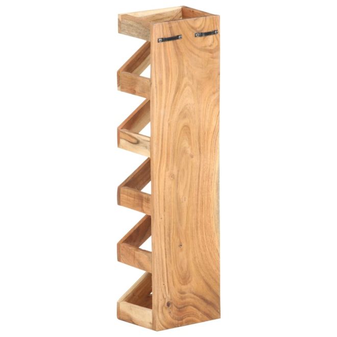 Wine Rack for 5 Bottles – Solid Acacia Wood