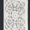 Hand-Carved Wall Panel MDF Black and White – 40x40x1.5 cm