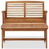 2 Piece Garden Lounge Set Solid Acacia Wood – Brown