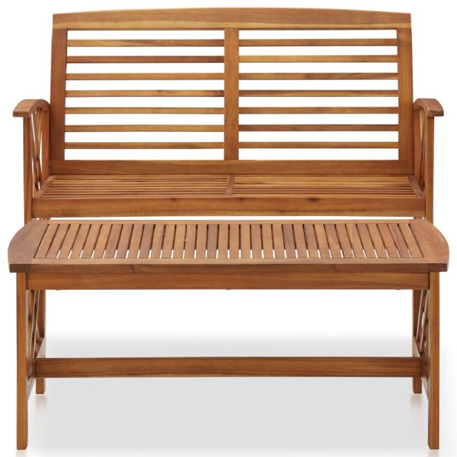 2 Piece Garden Lounge Set Solid Acacia Wood – Brown