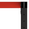 Work Bench Frame Metal Black and Red – 120x57x79 cm, With 1 Bar