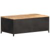 Coffee Table 90x50x37 cm Solid Rough Mango Wood