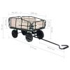 Garden Hand Trolley Metal and Wood 250 kg