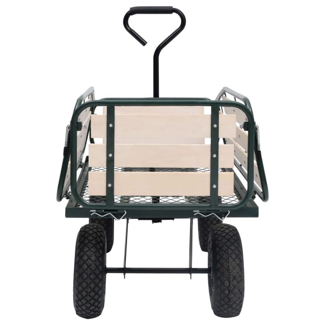 Garden Hand Trolley Metal and Wood 250 kg