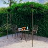 Garden Pergola Antique Brown Iron – 3x3x2.5 m