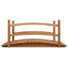 Garden Bridge 140x60x60 cm Solid Firwood