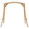 Swing Frame Solid Bent Wood with Teak Finish