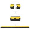 Cable Protector Ramps 2 pcs 2 Channels Rubber 101.5 cm