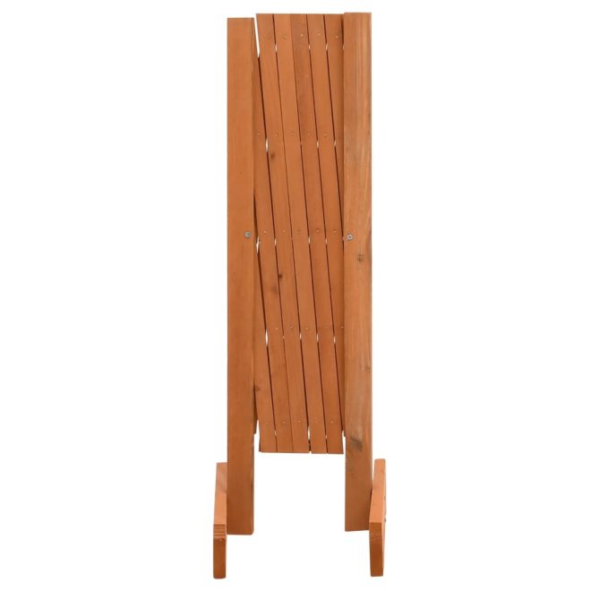 Garden Trellis Fence Solid Firwood – 120×60 cm, Orange