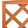 Plant Stand with Trellis 70x42x120 cm Solid Firwood – Orange