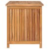 Garden Storage Box Solid Teak Wood – 90x50x58 cm