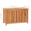 Garden Storage Box Solid Teak Wood – 90x50x58 cm