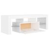 Crigglestone TV Cabinet with LED Lights 120x35x40 cm – White