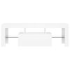 Crigglestone TV Cabinet with LED Lights 120x35x40 cm – White