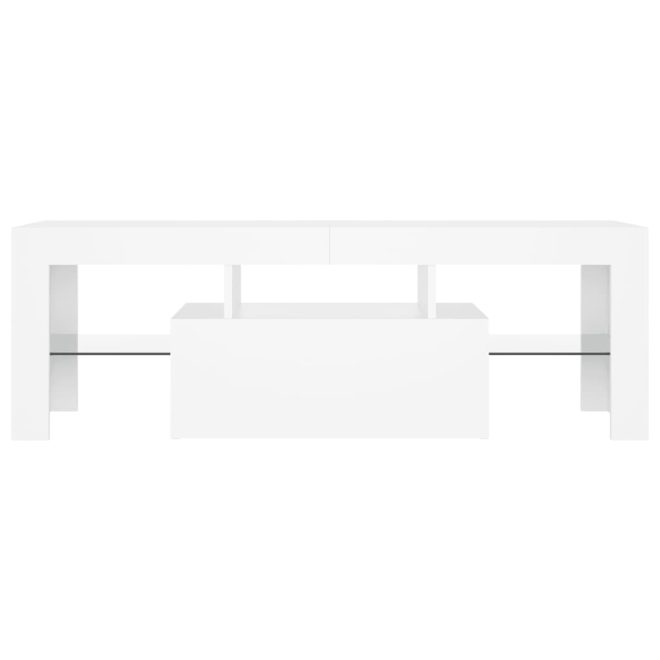 Crigglestone TV Cabinet with LED Lights 120x35x40 cm – White