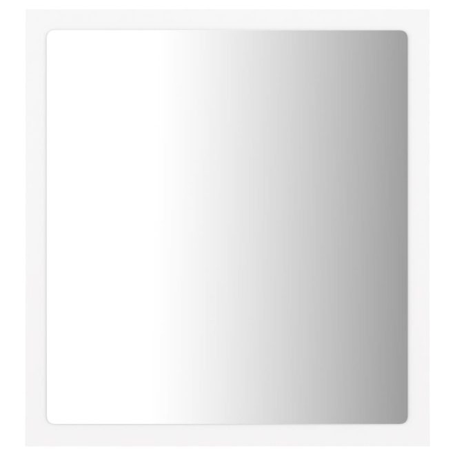 LED Bathroom Mirror 40×8.5×37 cm Acrylic – White