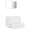 2 Piece Bathroom Furniture Set Engineered Wood – White