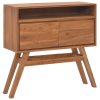 Console Table Solid Teak Wood – 80x30x80 cm