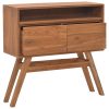 Console Table Solid Teak Wood – 80x30x80 cm