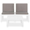 Garden Lounge Set with Cushions Plastic