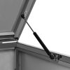 Single Wheelie Bin Shed Stainless Steel – 138×77.5×115.5 cm, Anthracite