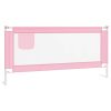 Toddler Safety Bed Rail Fabric – 190×25 cm, Pink