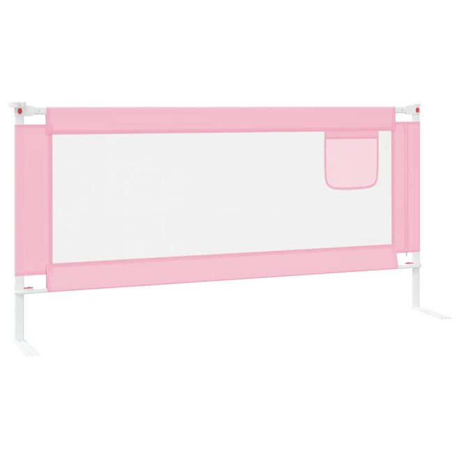 Toddler Safety Bed Rail Fabric – 190×25 cm, Pink