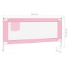 Toddler Safety Bed Rail Fabric – 190×25 cm, Pink