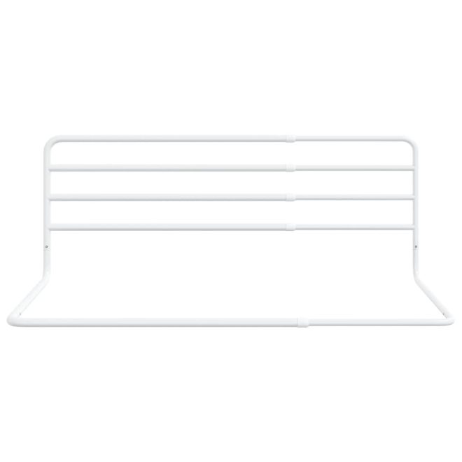 Toddler Safety Bed Rail White (76-137)x55 cm Iron