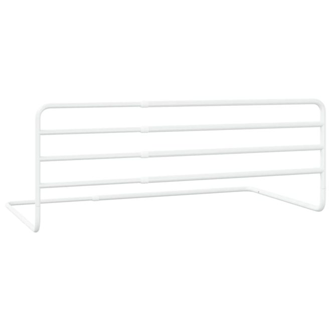 Toddler Safety Bed Rail White (76-137)x55 cm Iron