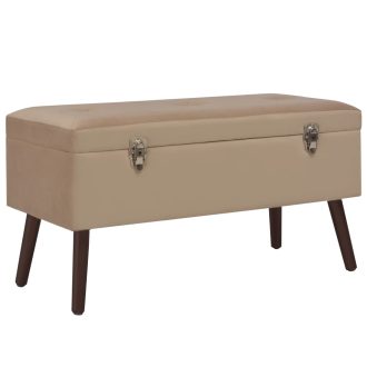 Bench with Storage Compartment 80 cm Velvet