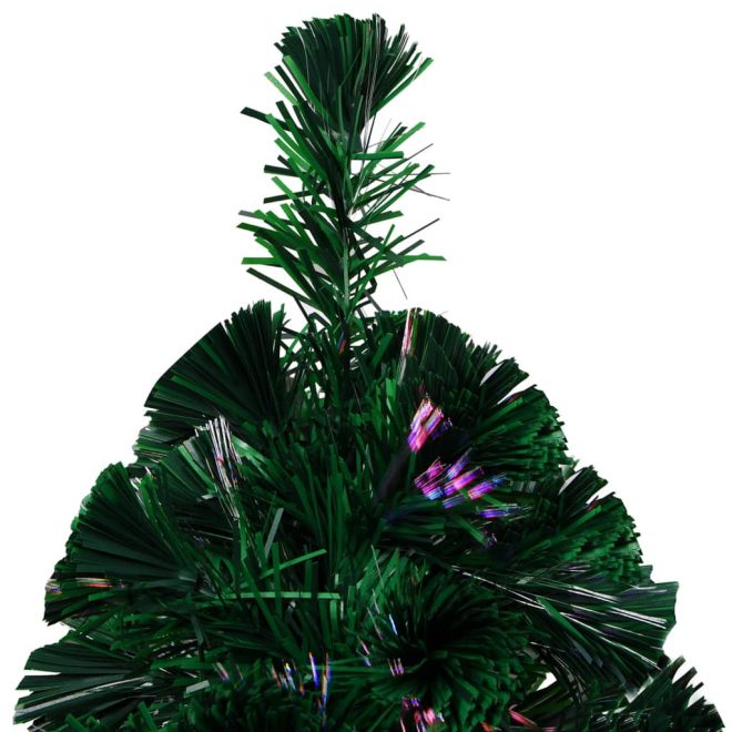 Artificial Christmas Tree with Stand Green Fibre Optic – 240×105 cm