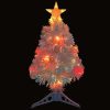 Artificial Christmas Tree with LED Fibre Optic – 64×35 cm, White