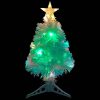 Artificial Christmas Tree with LED Fibre Optic – 64×35 cm, White