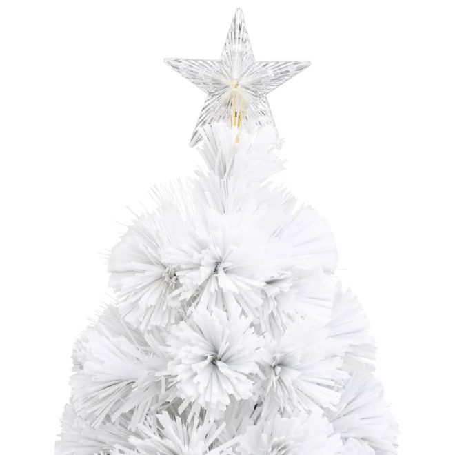 Artificial Christmas Tree with LED Fibre Optic – 64×35 cm, White