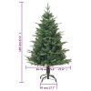 Artificial Christmas Tree Green PVC&PE – 120×70 cm, Without Flocked Snow