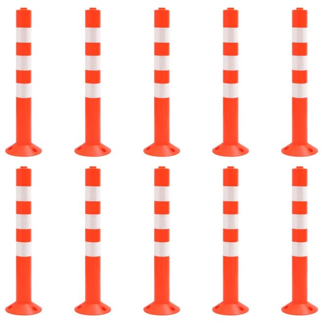 Traffic Control Bollards pcs Plastic 75 cm – 10