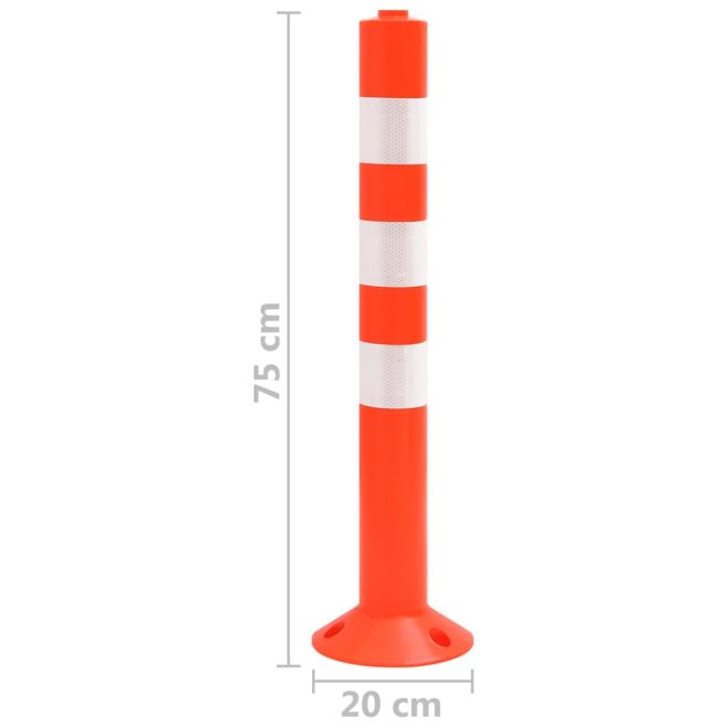 Traffic Control Bollards pcs Plastic 75 cm – 10