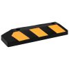 Reflective Parking Blocks 2 pcs 56x15x10 cm Rubber