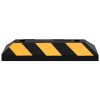 Reflective Parking Blocks 2 pcs 56x15x10 cm Rubber