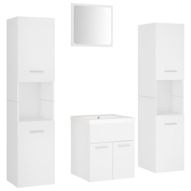 Bathroom Furniture Set Engineered Wood – 41×38.5×46 cm, White