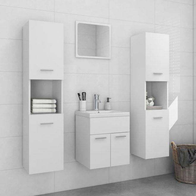 Bathroom Furniture Set Engineered Wood – 41×38.5×46 cm, White