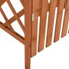 Pergola with Gate 116x40x204 cm Solid Firwood – Brown