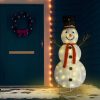 Decorative Christmas Snowman Figure with LED Luxury Fabric – 180 cm