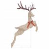 Flying Reindeer Christmas Decoration 120 LEDs – Gold