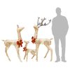 Reindeer Family Christmas Decoration 201 LEDs – Gold