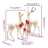 Reindeer Family Christmas Decoration 201 LEDs – Gold