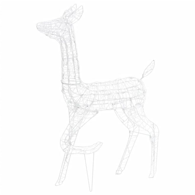 Acrylic Reindeer Family Christmas Decoration 300 LED – Cold White