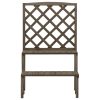 Plant Stand with Trellis Grey 70x42x115 cm Solid Fir Wood