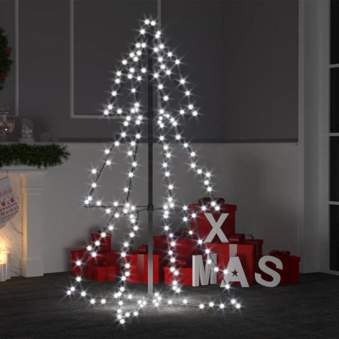 Christmas Cone Tree 160 LEDs Indoor and Outdoor – 120×78 cm, Cold White